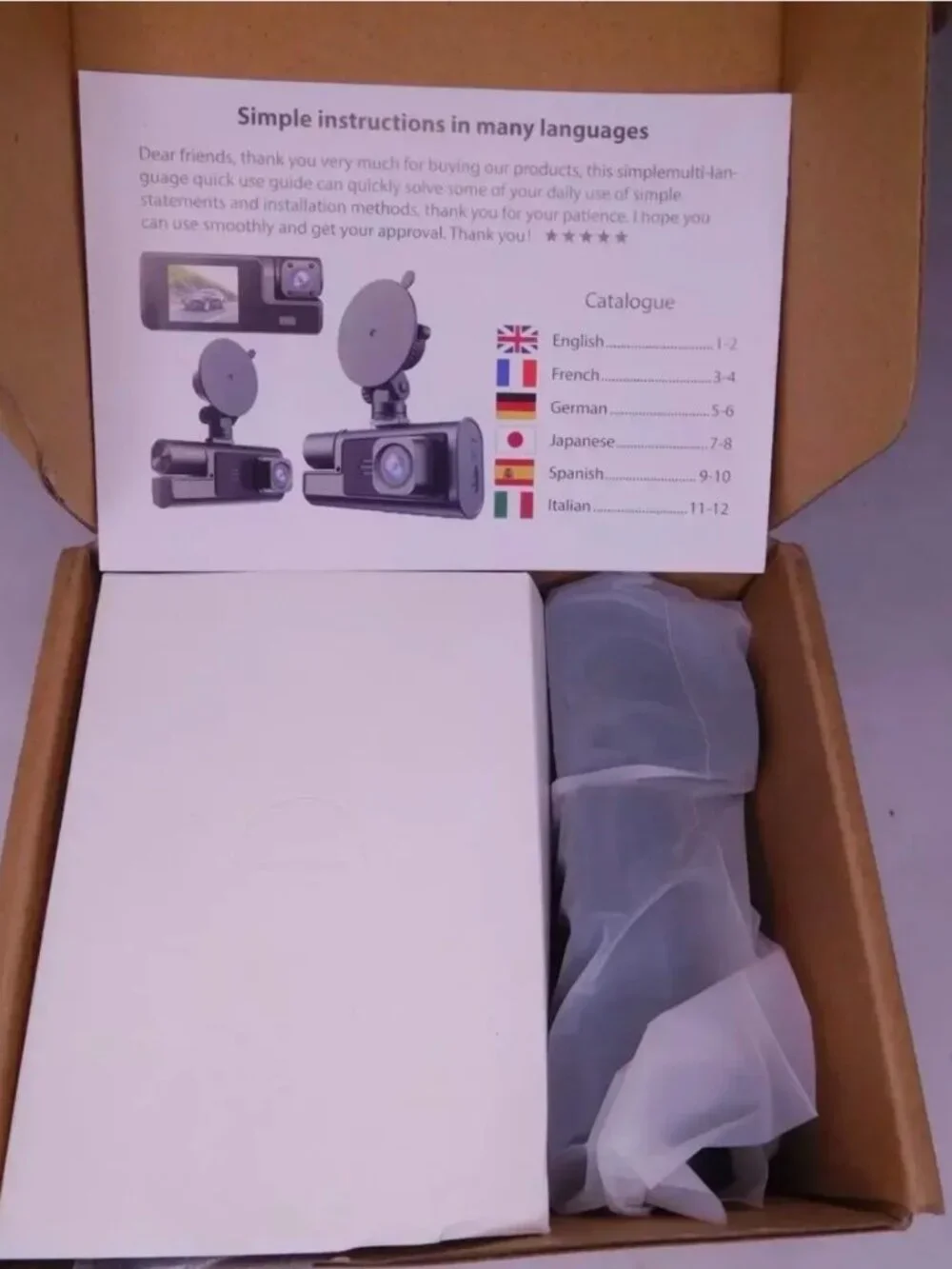 NEW HD DVR Dashcam with 3 Cameras and 32GB Card